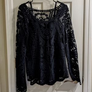Lace See-through Top
